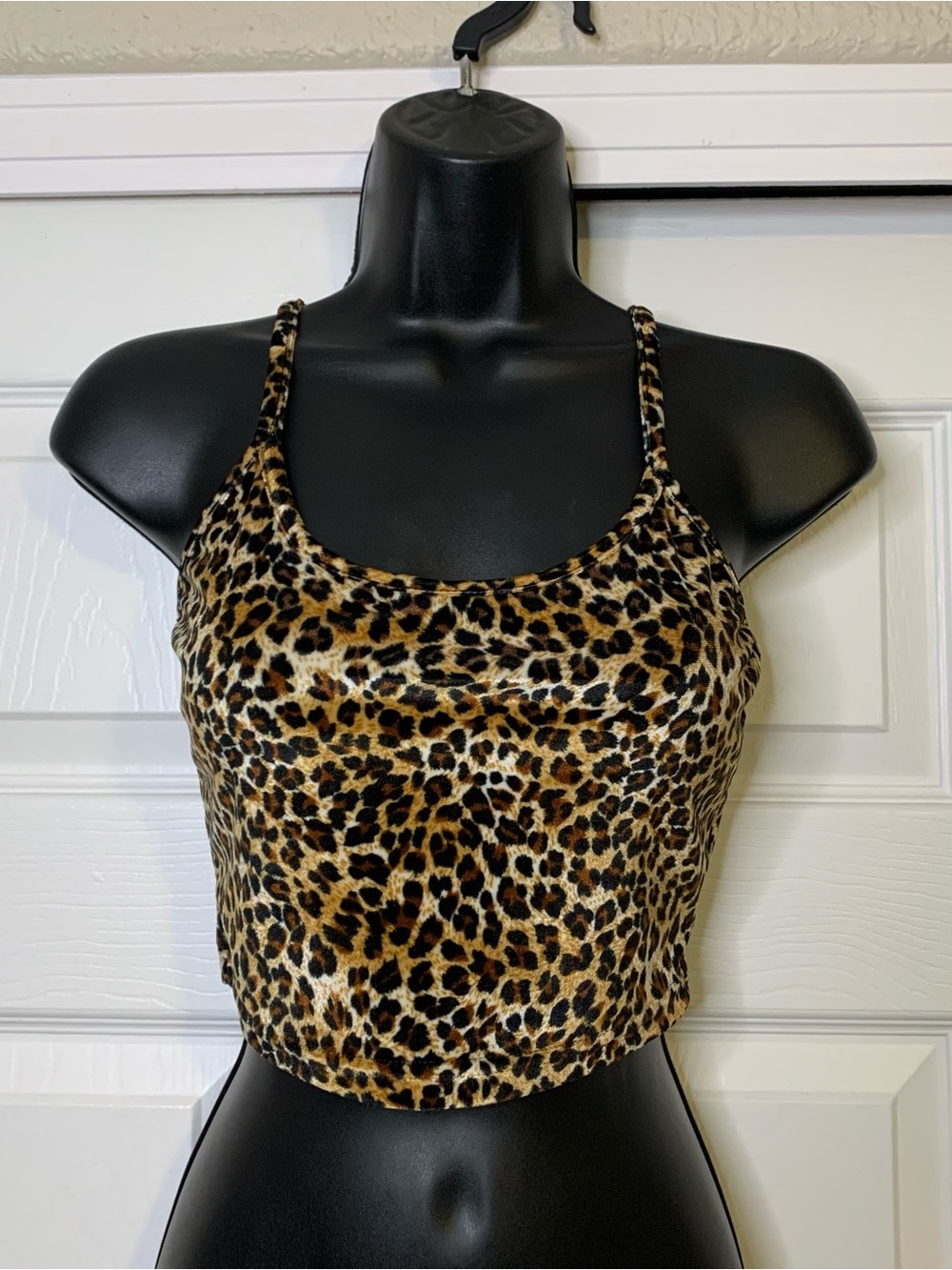 Soft Leopard Print Cami Crop Top